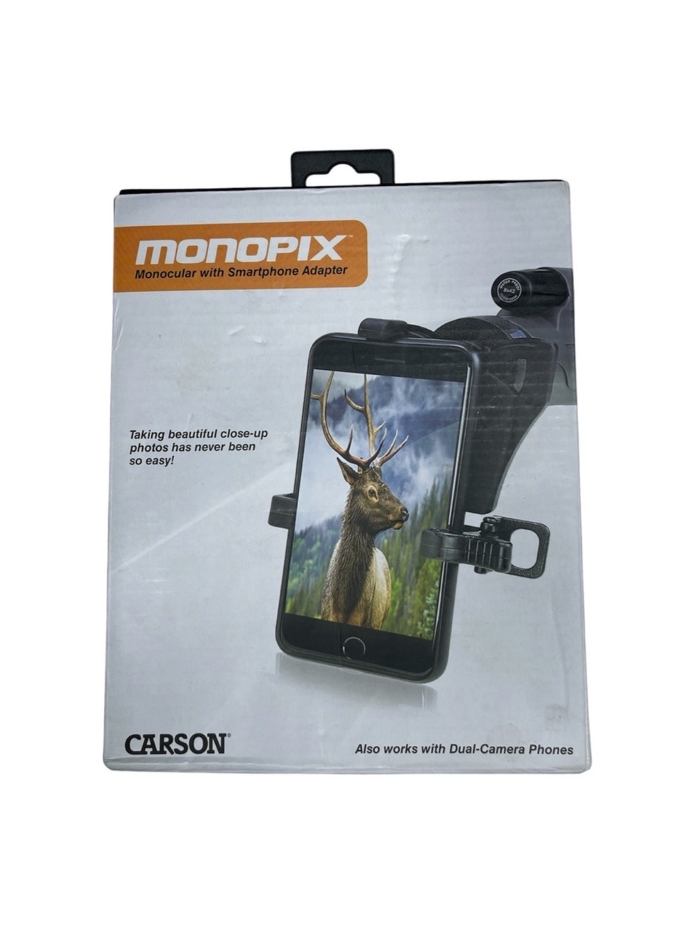 Carson MonoPix 8x42mm Monocular Smartphone Digiscoping Bundle MP-842IS